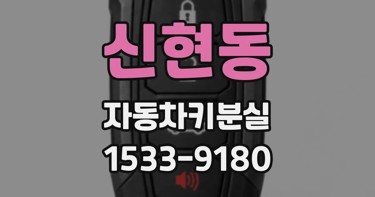 신현동 자동차키분실