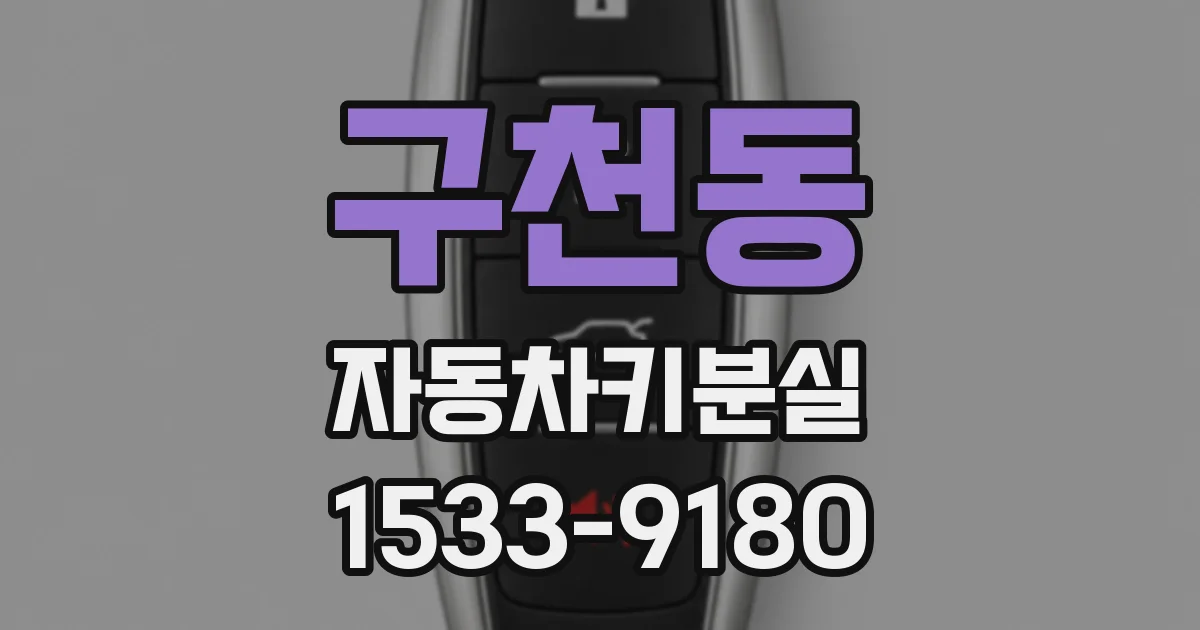 구천동 자동차키분실