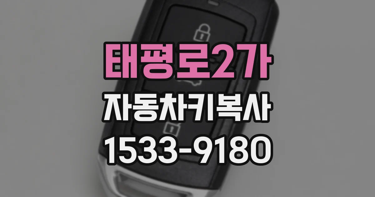 태평로2가 자동차키복사