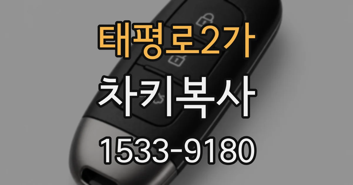 태평로2가 차키복사
