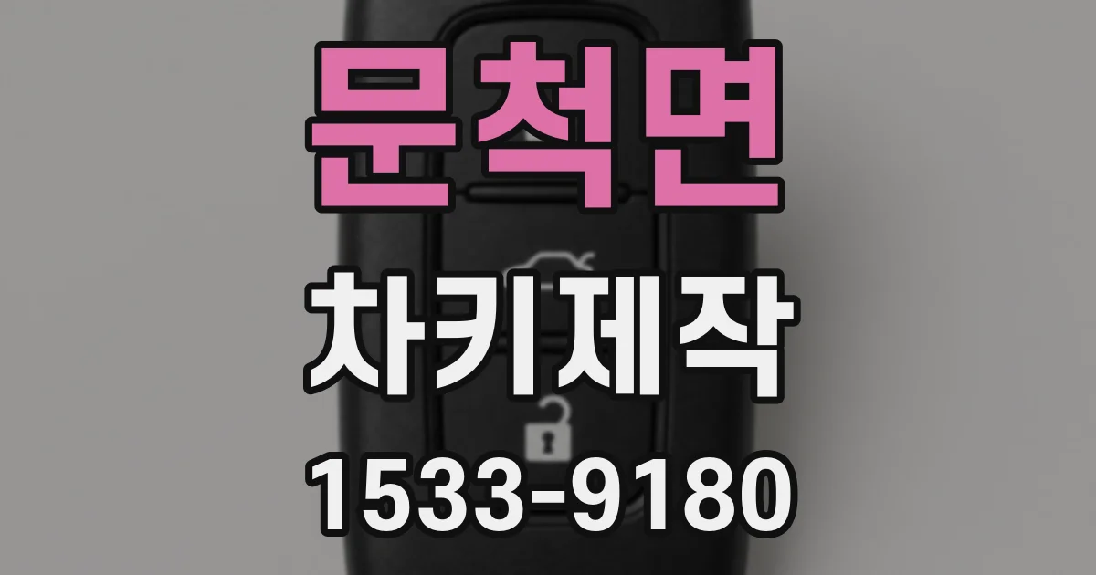 문척면 차키제작