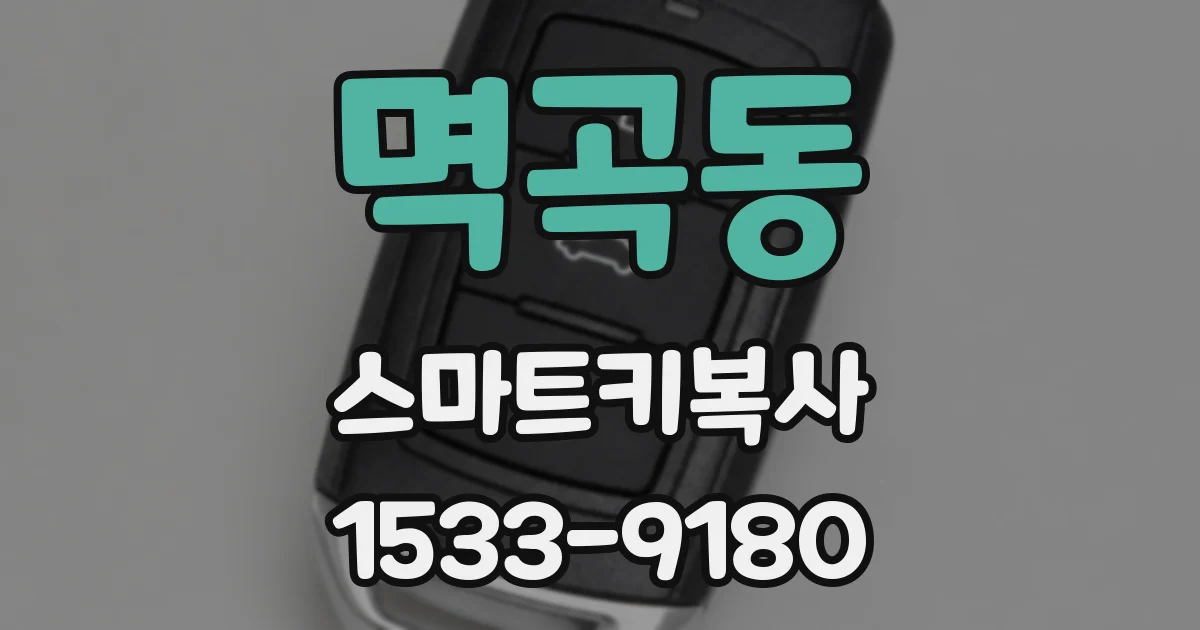 멱곡동 스마트키복사