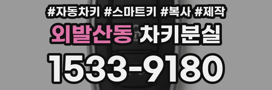 외발산동 차키분실