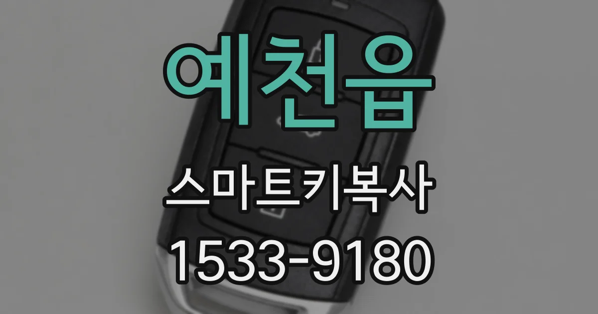 예천읍 스마트키복사