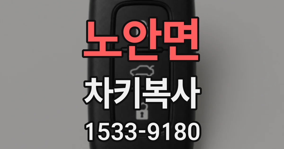 노안면 차키복사