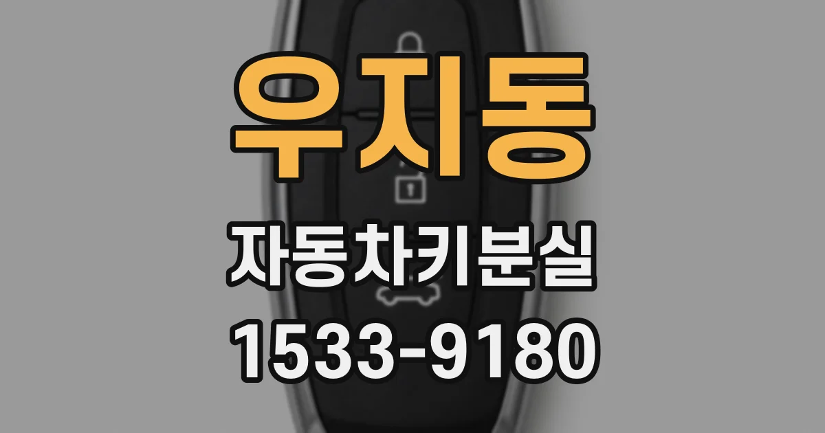 우지동 자동차키분실