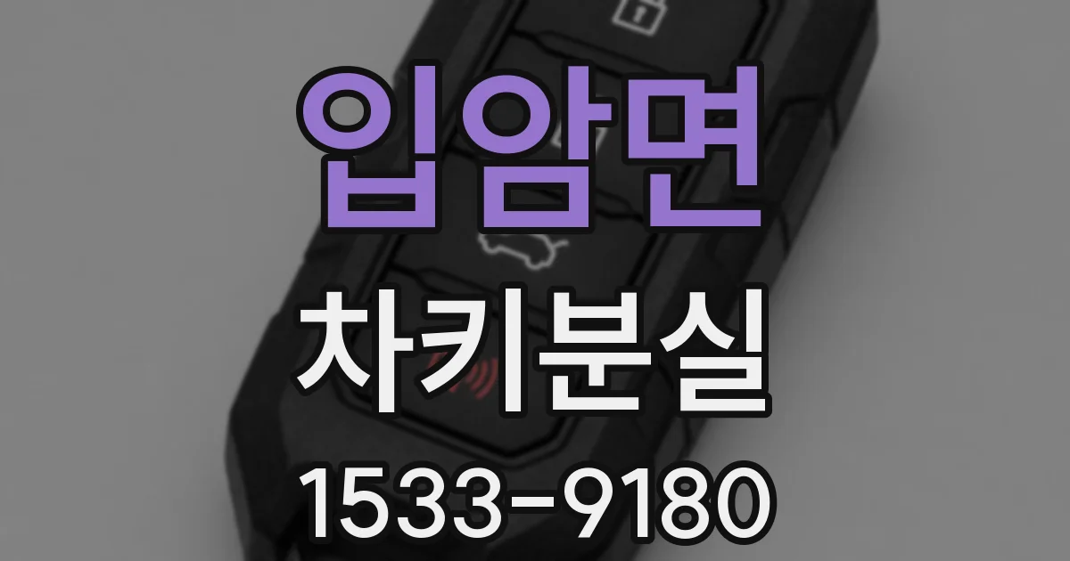 입암면 차키분실