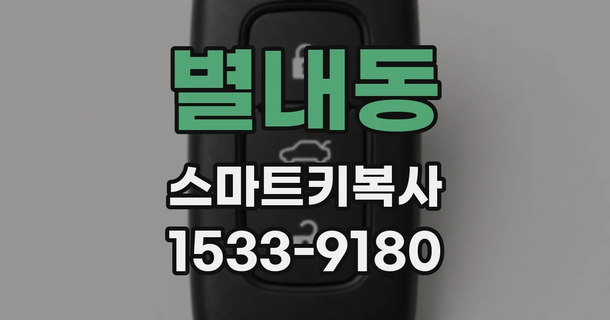 별내동 스마트키복사