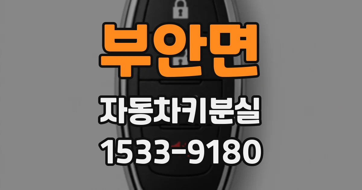 부안면 자동차키분실
