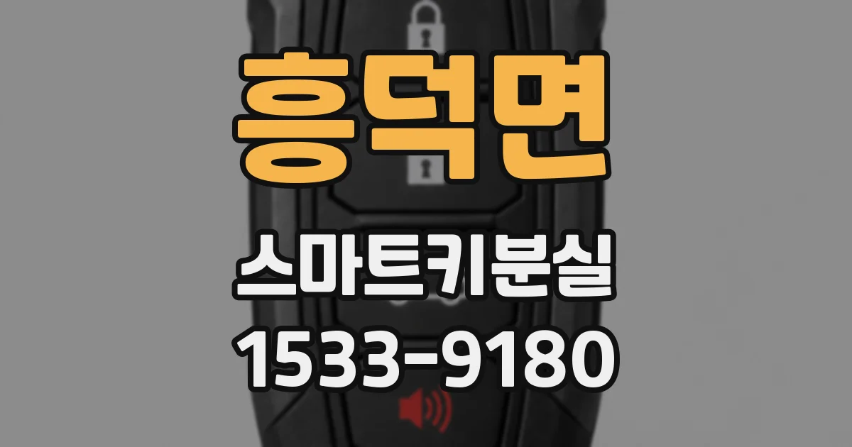 흥덕면 스마트키분실
