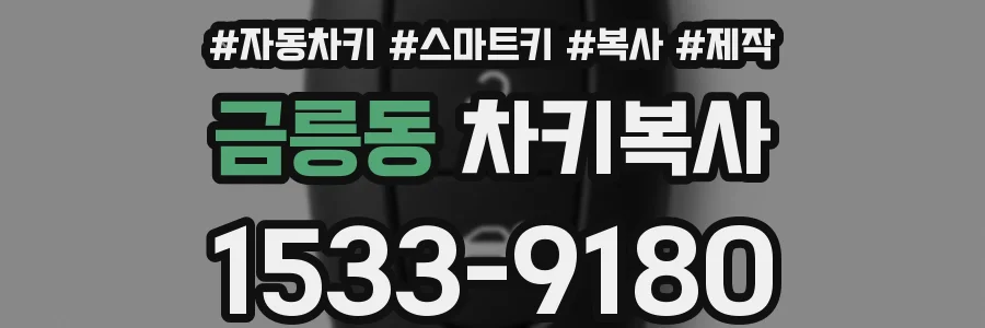 금릉동 차키복사