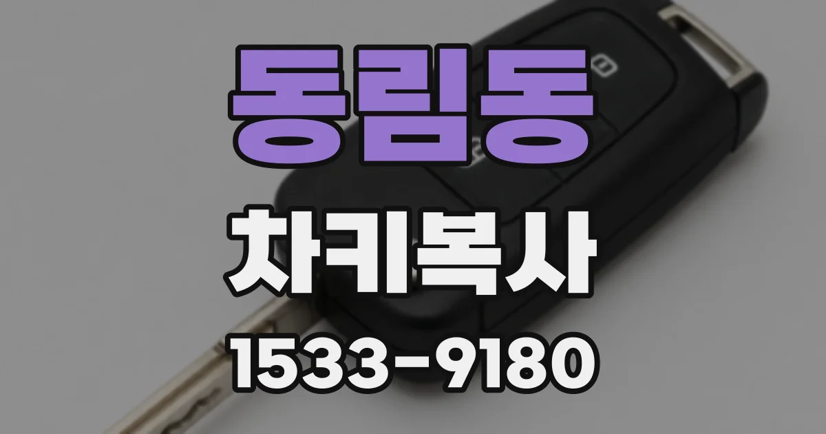 동림동 차키복사