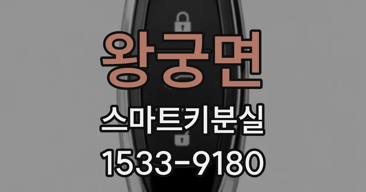 왕궁면 스마트키분실