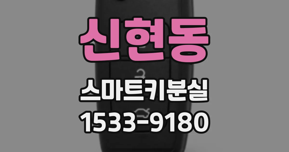 신현동 스마트키분실
