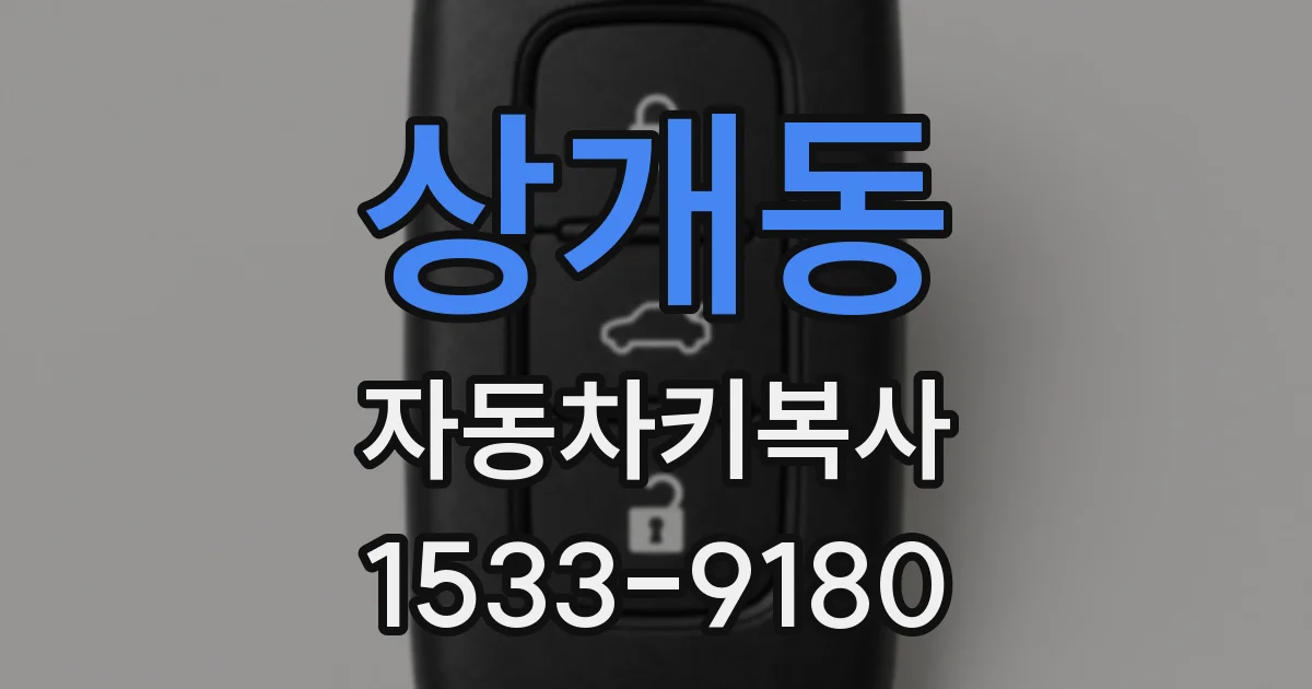 상개동 자동차키복사