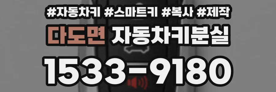 다도면 자동차키분실