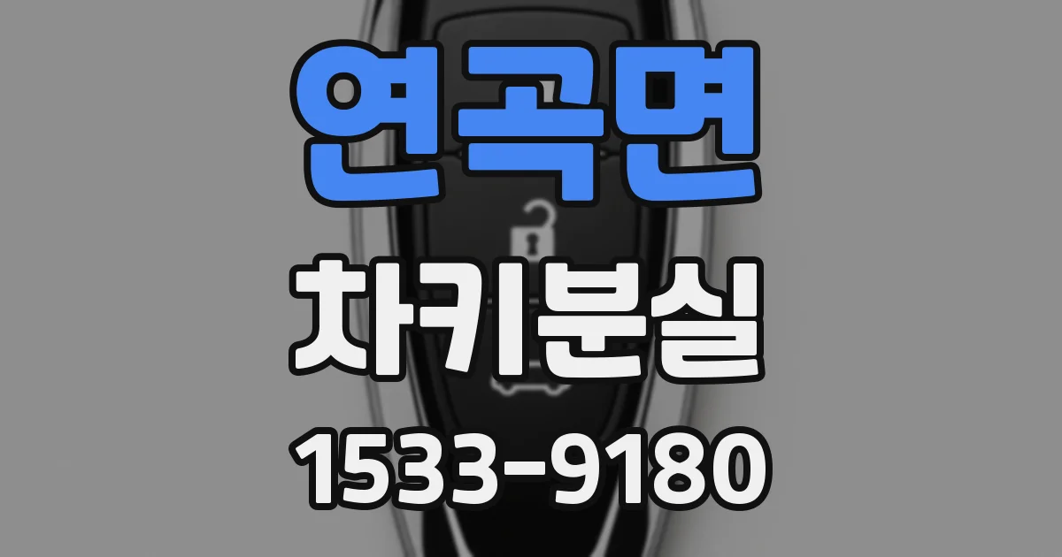 연곡면 차키분실