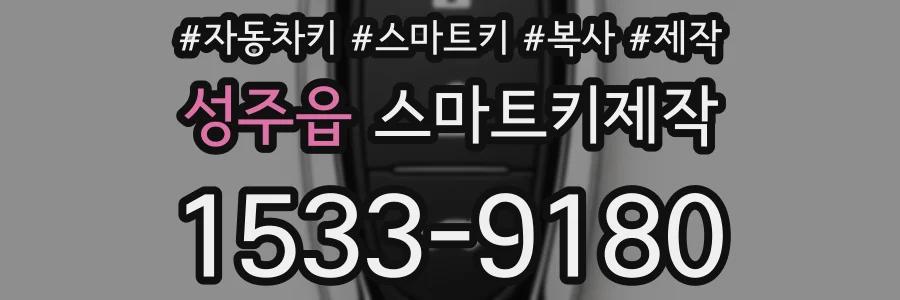 성주읍 스마트키제작