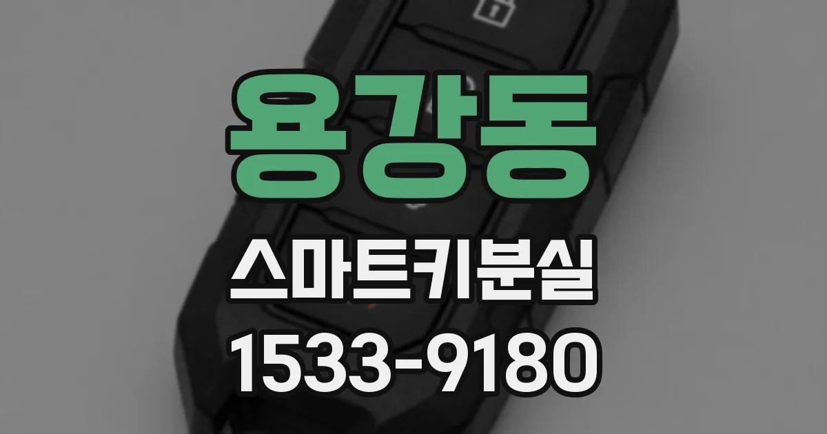용강동 스마트키분실