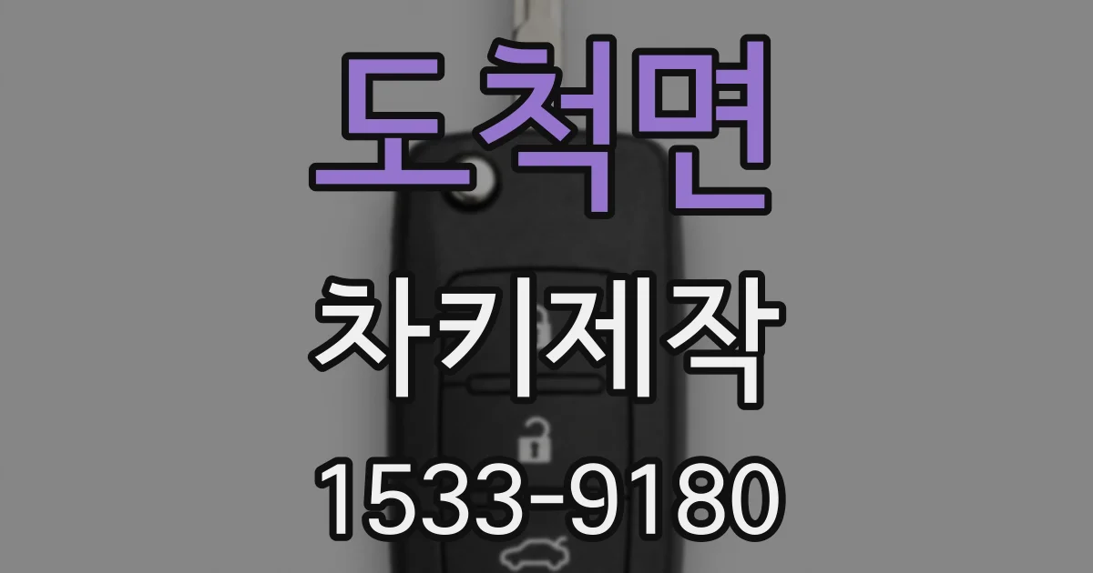 도척면 차키제작