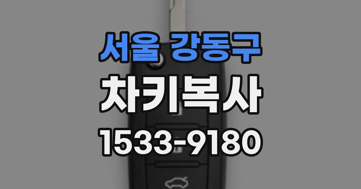 서울 강동구 차키복사