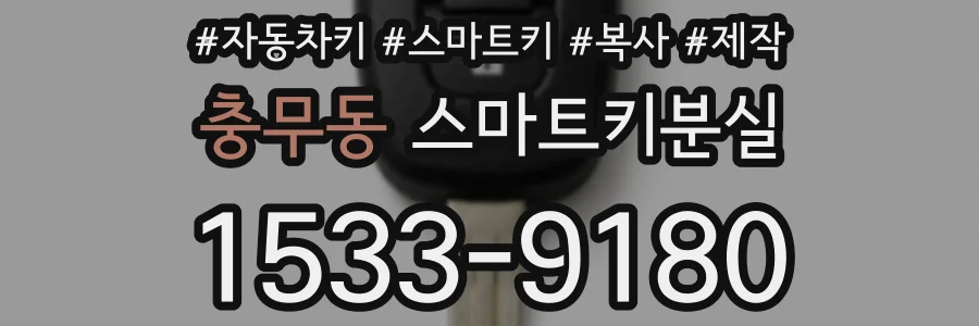 충무동 스마트키분실