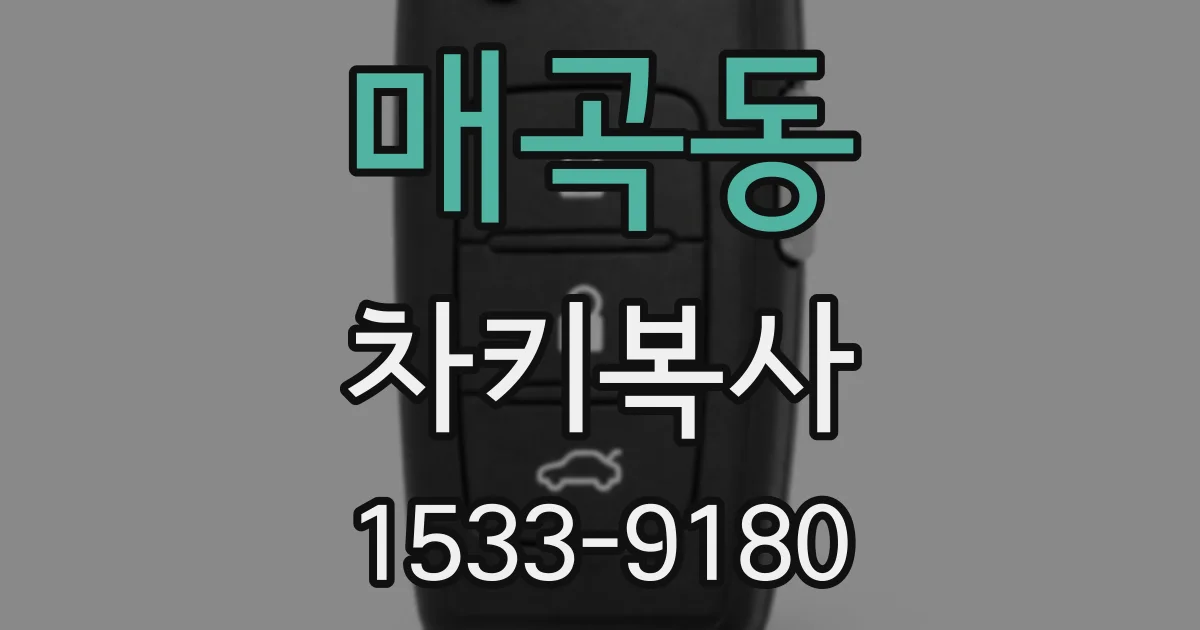 매곡동 차키복사