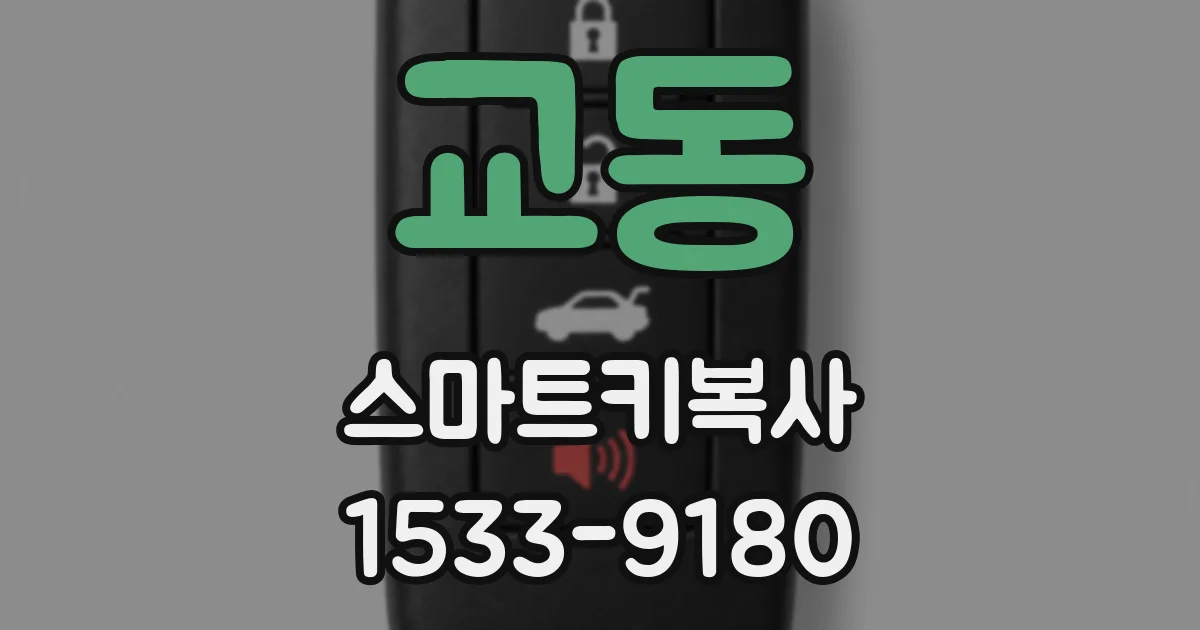 교동 스마트키복사