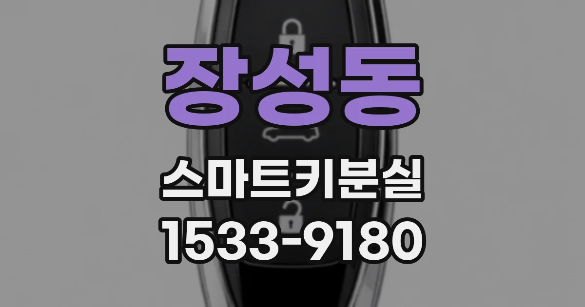 장성동 스마트키분실