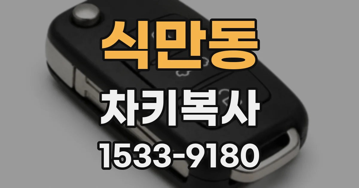 식만동 차키복사