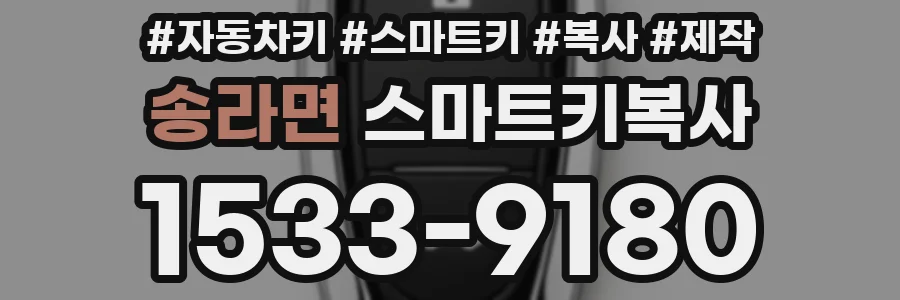 송라면 스마트키복사