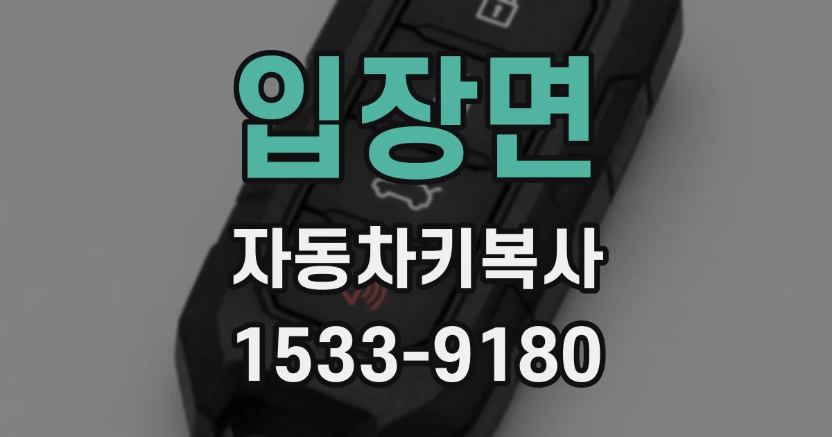 입장면 자동차키복사