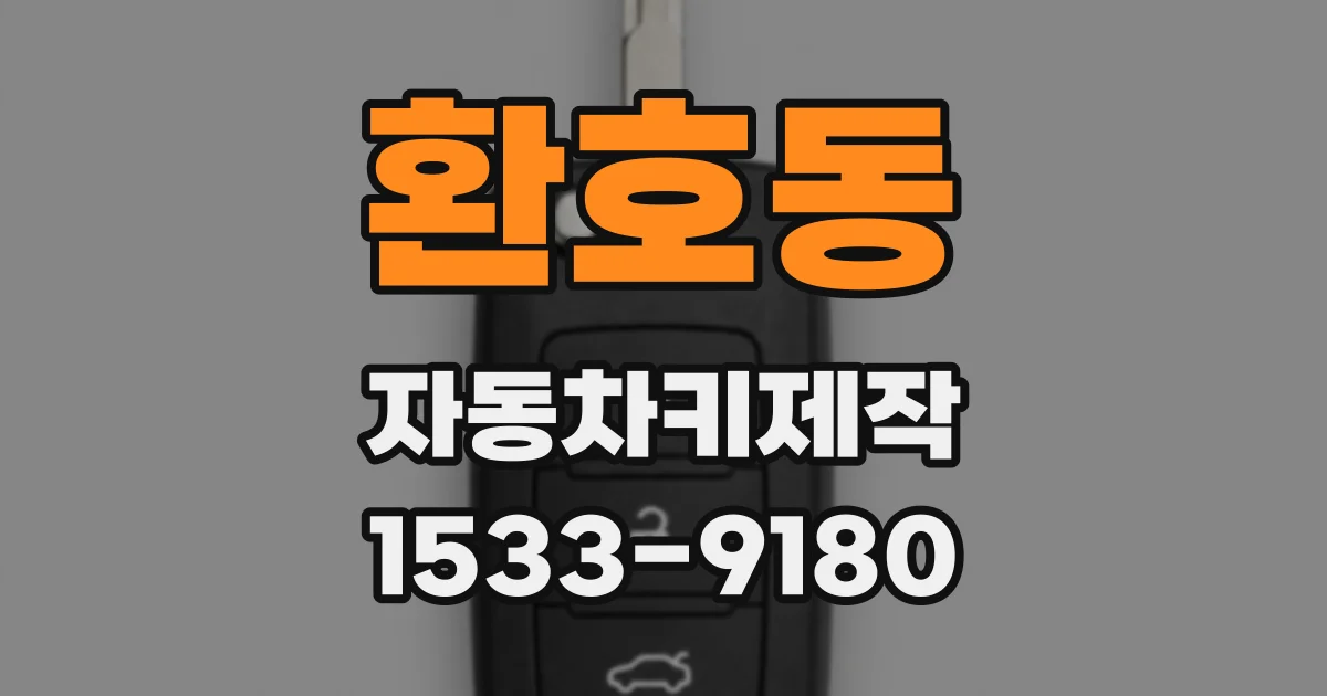 환호동 자동차키제작