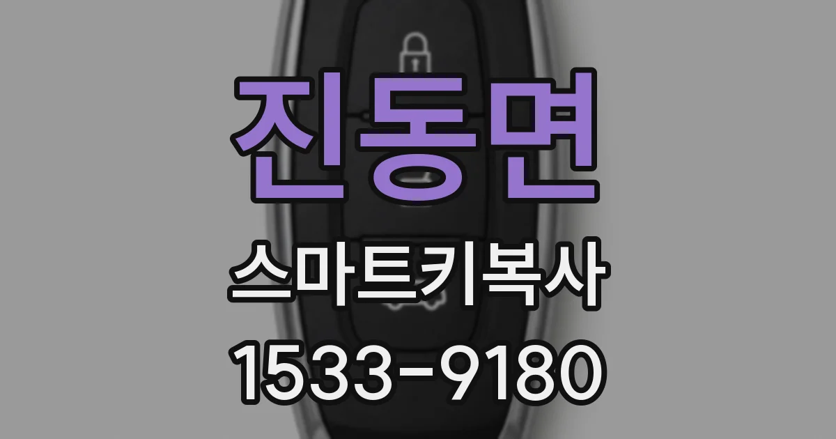 진동면 스마트키복사