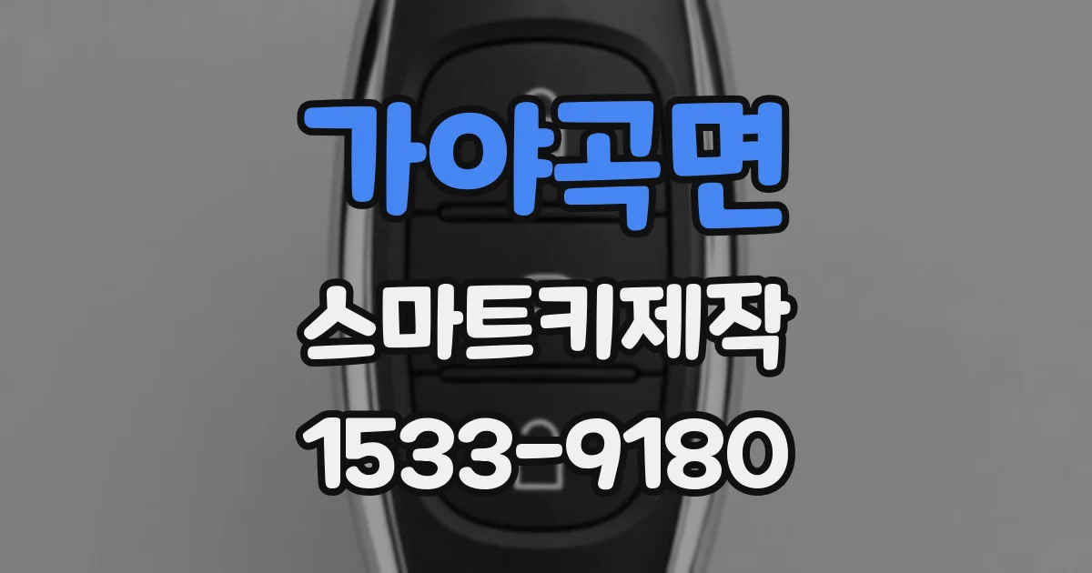 가야곡면 스마트키제작