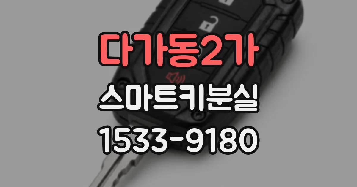 다가동2가 스마트키분실