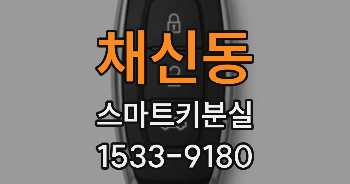 채신동 스마트키분실