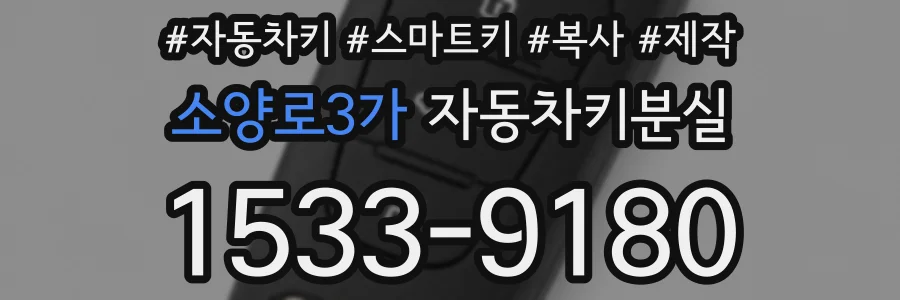 소양로3가 자동차키분실
