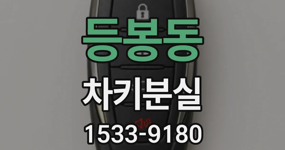 등봉동 차키분실