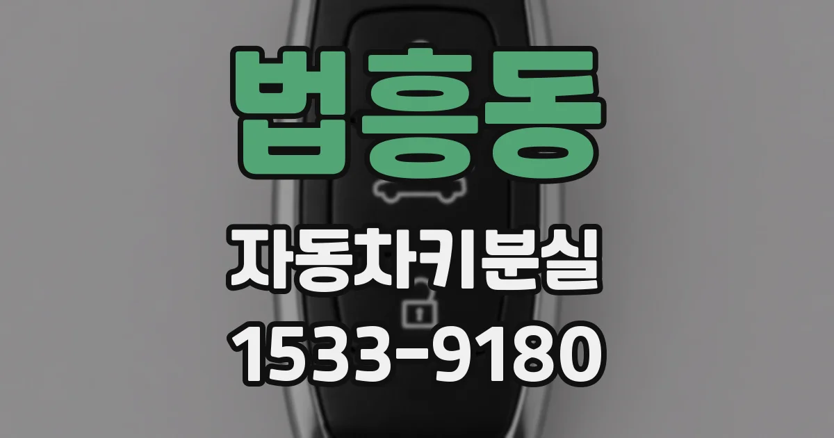 법흥동 자동차키분실