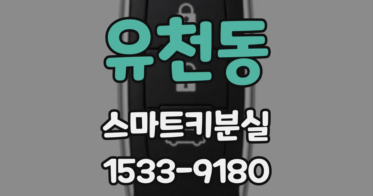 유천동 스마트키분실