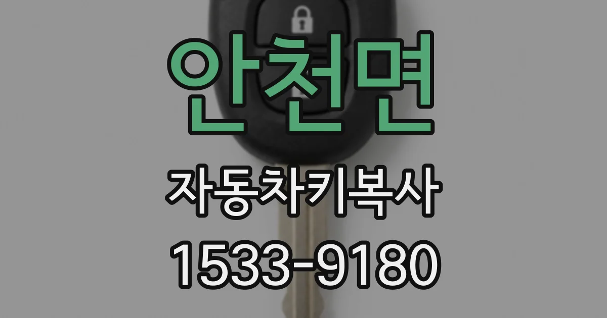 안천면 자동차키복사