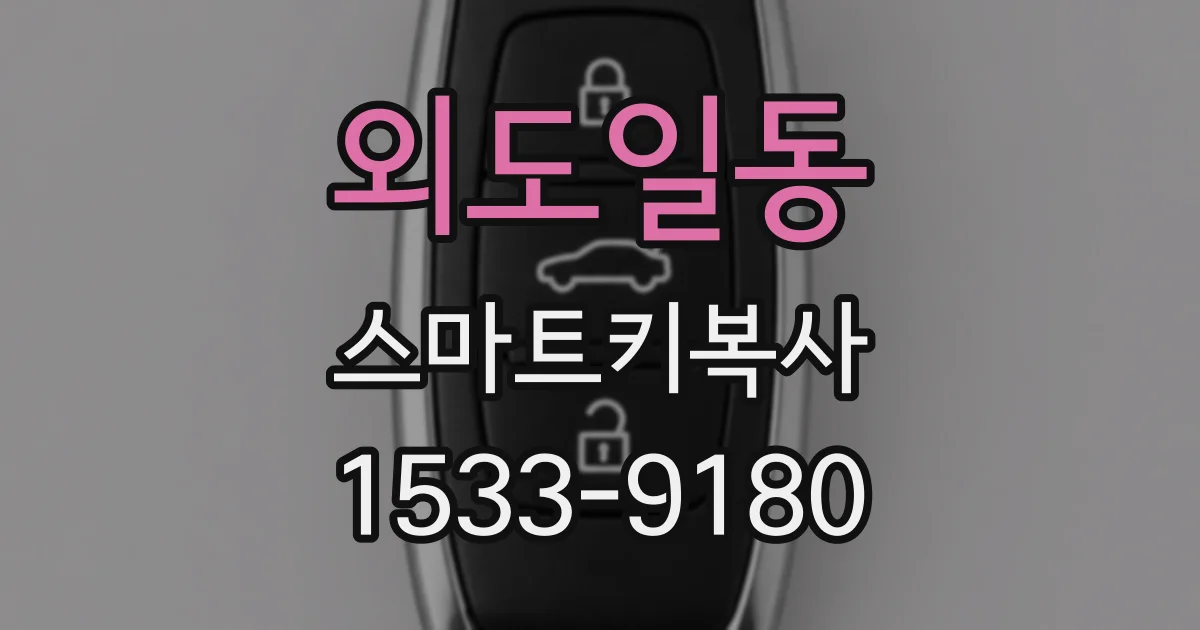 외도일동 스마트키복사