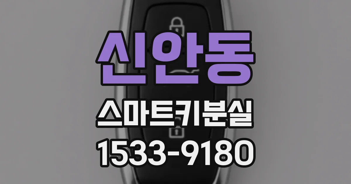 신안동 스마트키분실