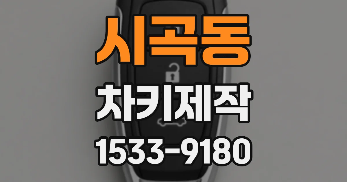 시곡동 차키제작