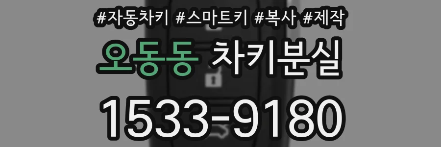 오동동 차키분실