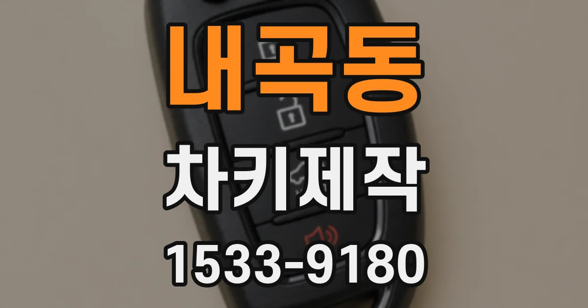 내곡동 차키제작