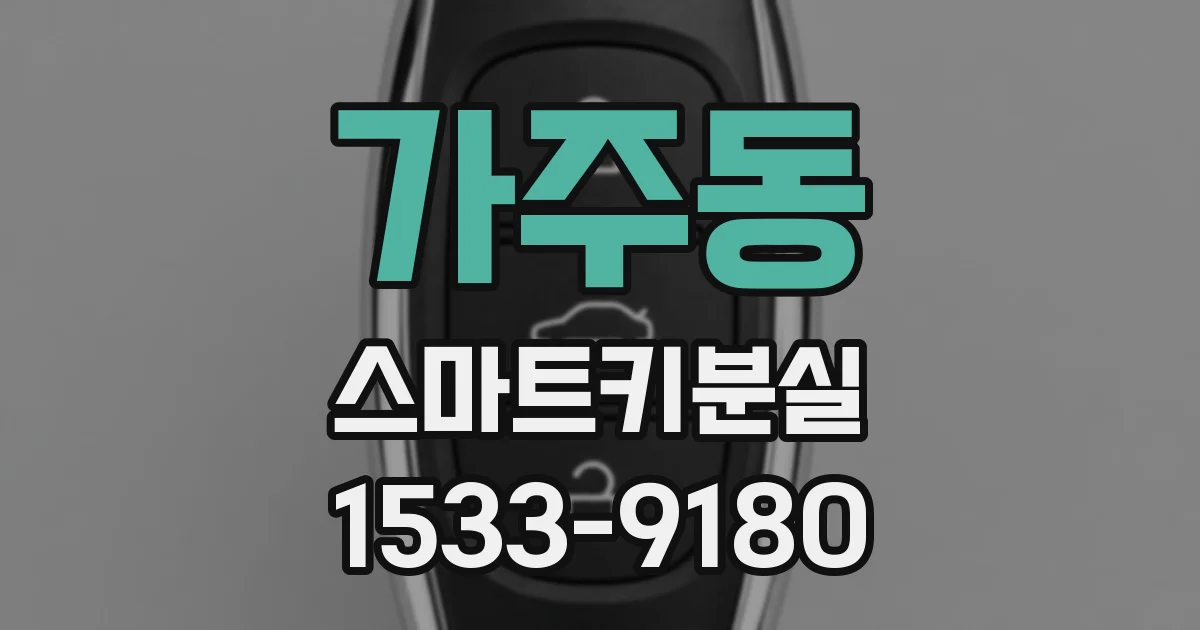 가주동 스마트키분실