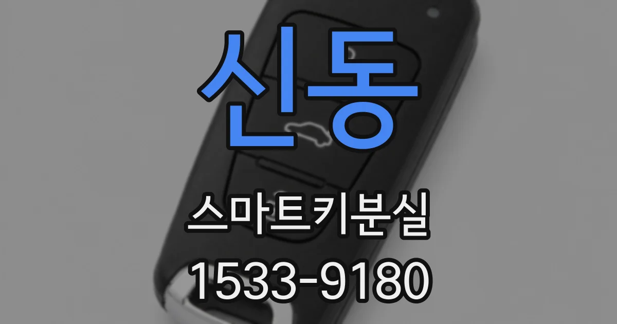 신동 스마트키분실