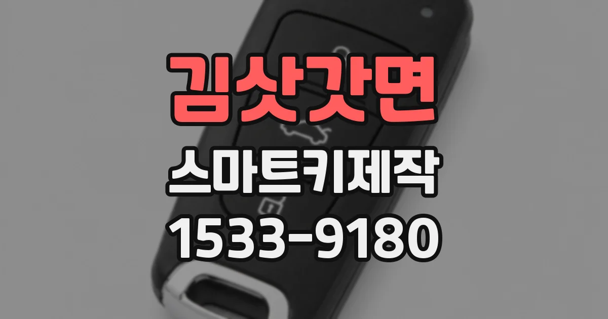 김삿갓면 스마트키제작